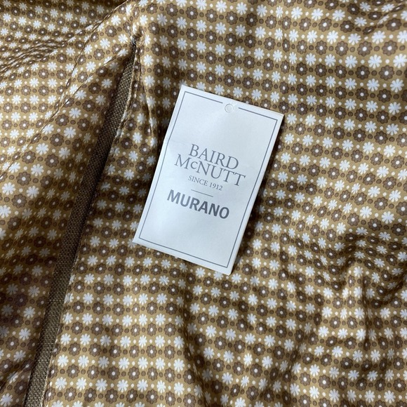 Baird McNutt Murano Single Breasted Blazer Men's Small Beige 100% Linen Jacket - Picture 12 of 14